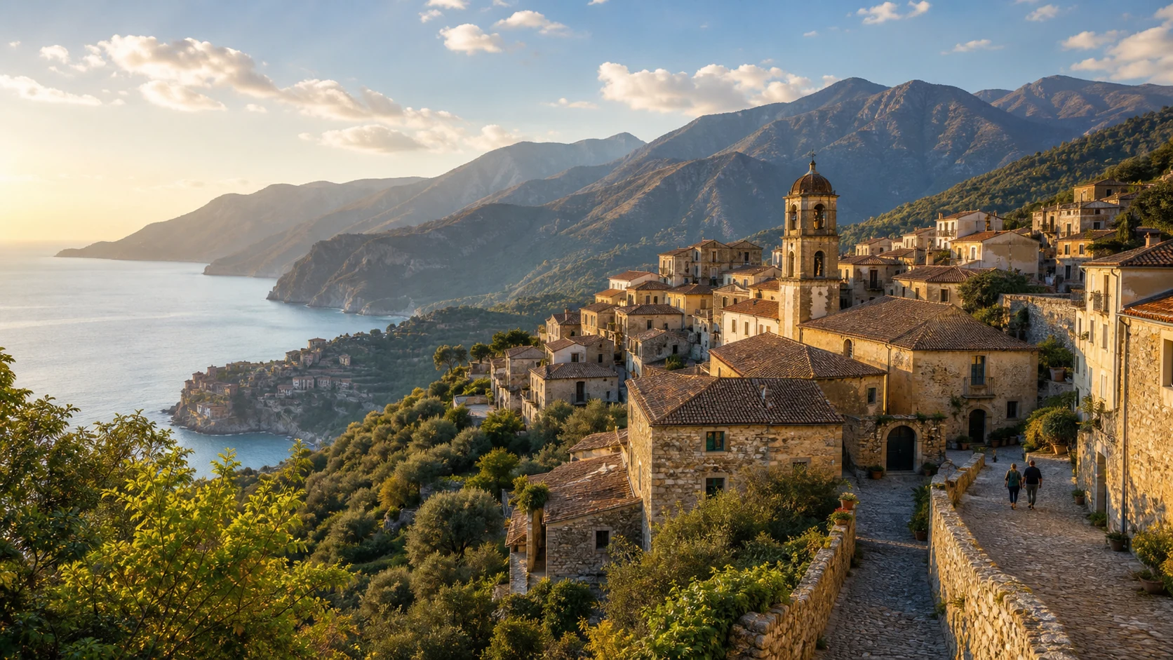 Borgo storico tra le montagne della Calabria